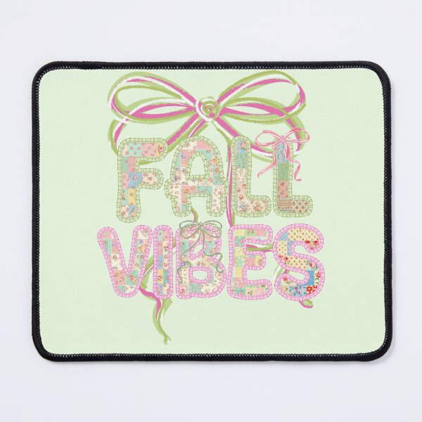 Item preview, Fall Vibes Patchwork Design – Pastel Cottagecore Autumn Aesthetic with Bows & Florals designed and sold by baucestudio.