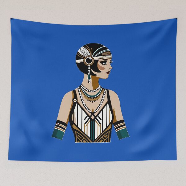 Item preview, Art Deco Flapper Women Digital Prints Roaring Twenties Style designed and sold by PinUpPizzazz.