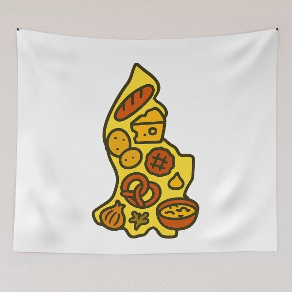 Item preview, Liechtenstein Food Map  designed and sold by AdiDsgn.