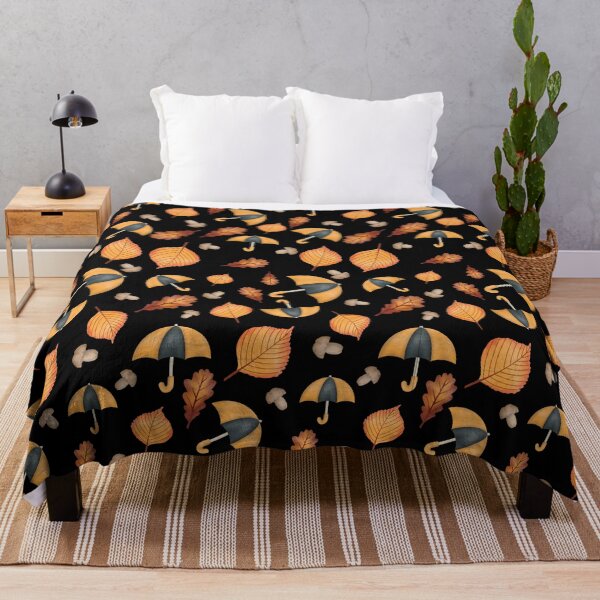 Item preview, Autumn Umbrella and Fall Leaves Graphic T-Shirt - Cozy Seasonal Design for Fall Lovers designed and sold by FestivityFinds.