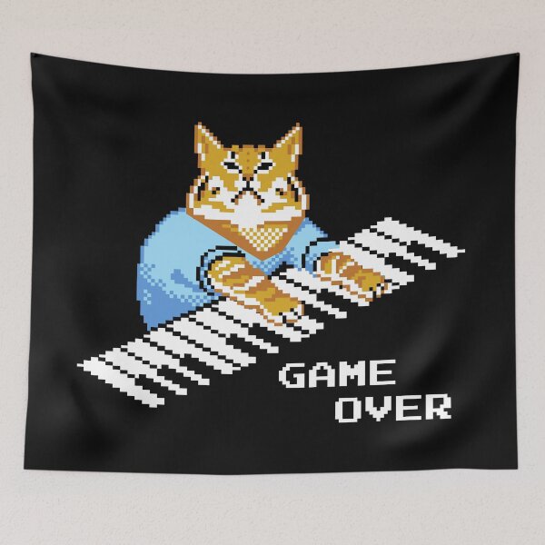 Item preview, It Crowd Game Over Cat Keyboard  designed and sold by JordanSSeay.