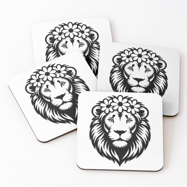 Item preview, Lion with Flower Crown designed and sold by theartfulaspie.