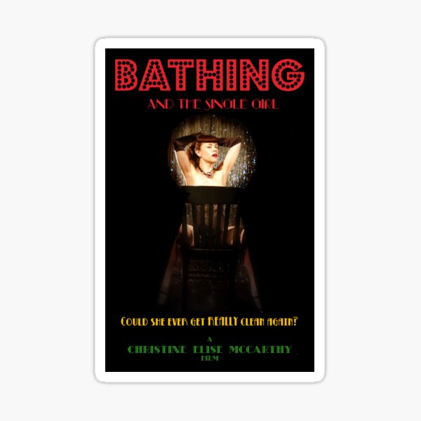 Bathing & the Single Girl Poster 3 Sticker