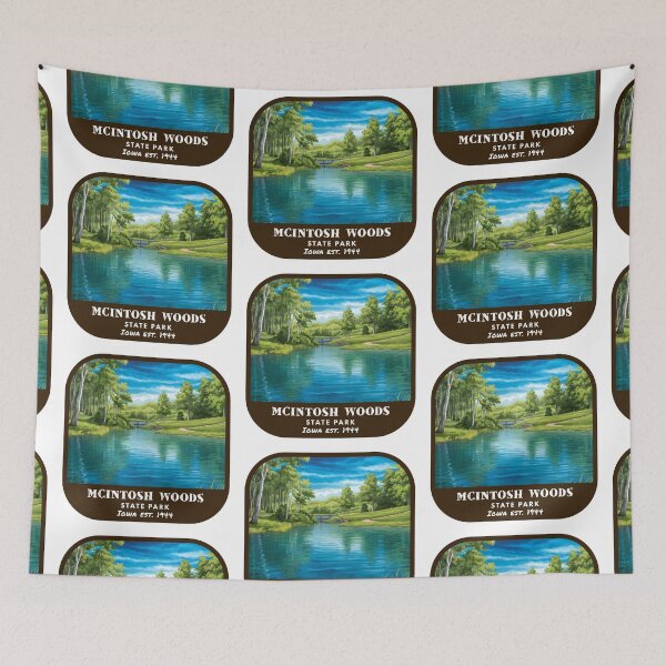 Item preview, Vintage McIntosh Woods State Park (Iowa State Park) designed and sold by RabbitK.