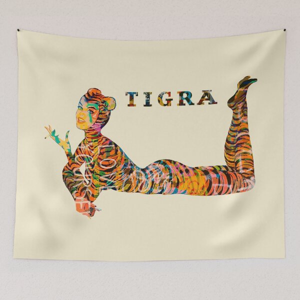 Item preview, Tigra Retro Urban Art  designed and sold by blackink-design.