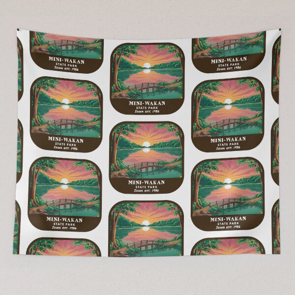 Item preview, Vintage Mini-Wakan State Park (Iowa State Park) designed and sold by RabbitK.