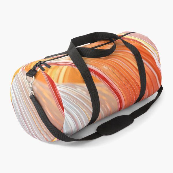 Item preview, Vivid orange and yellow glossy flowing ribbons with curved reflective lines and smooth abstract wave motion design designed and sold by Mimoshi ⭐⭐⭐⭐⭐.