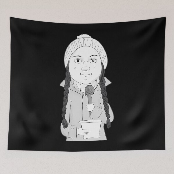 Item preview, Braided Girl Giving A Speech designed and sold by NatKrajcik.