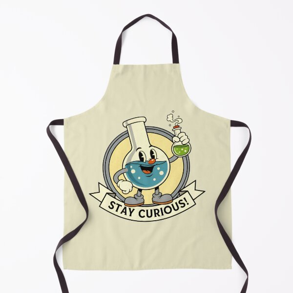 Item preview, Stay Curious - Vintage Cartoon Science Flask Design designed and sold by Imaginationbeyond.