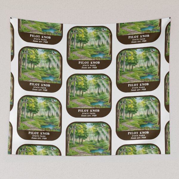 Item preview, Vintage Pilot Knob State Park (Iowa State Park) designed and sold by RabbitK.