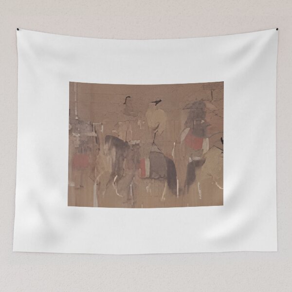 Item preview, 60 Asian Horsemen – Minimalist Watercolor Painting designed and sold by RubenGonzalez1.