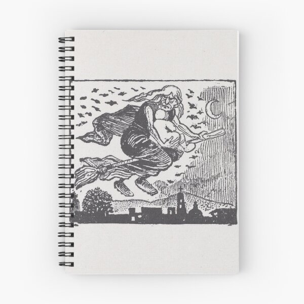 Item preview, A witch carrying a child on her broom designed and sold by LennyAD.