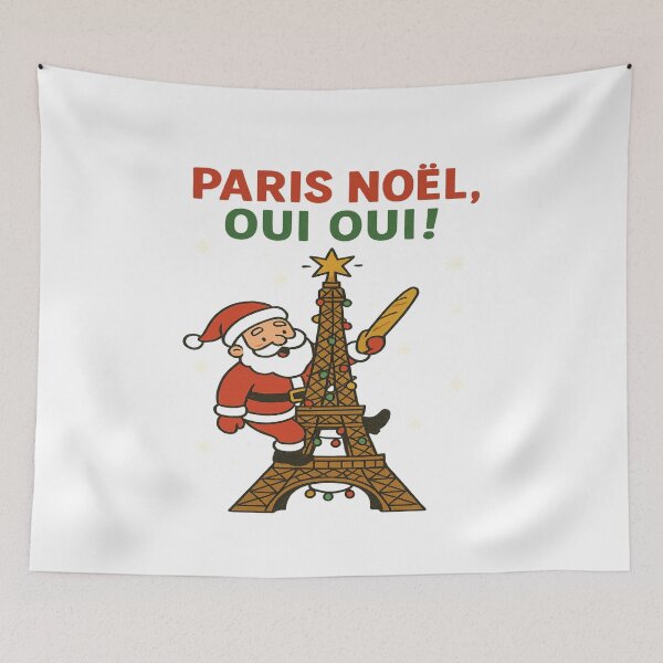 Item preview, Paris Noël – Santa Claus on a Christmas World Tour | Christmas Around the World designed and sold by Globalcitytees.
