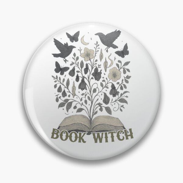 Item preview, Book Witch Celestial Whimsigoth Design designed and sold by CottonandQuill.