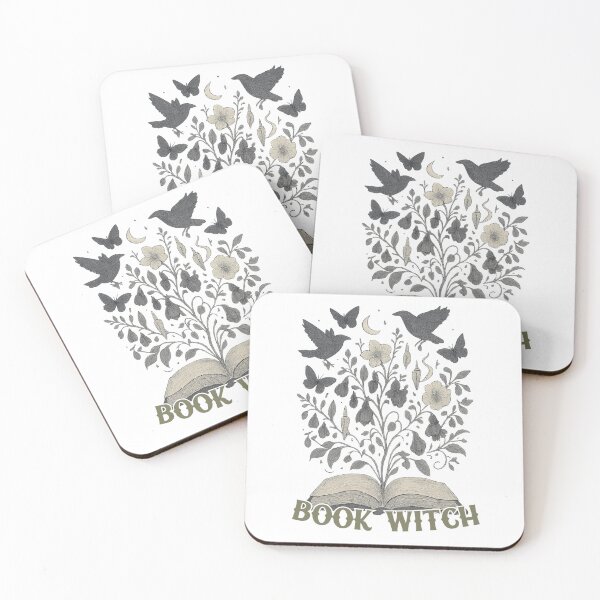 Item preview, Book Witch Celestial Whimsigoth Design designed and sold by CottonandQuill.