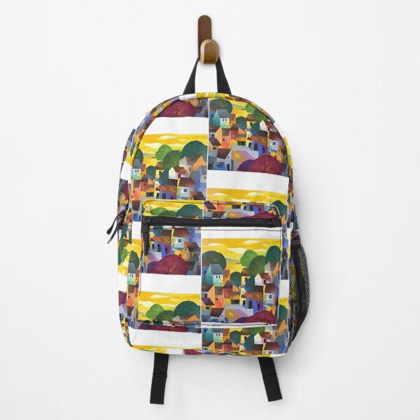 Item preview, 55 Vibrant Sunset Village Amid Lush Leaves designed and sold by MikeArmendariz.