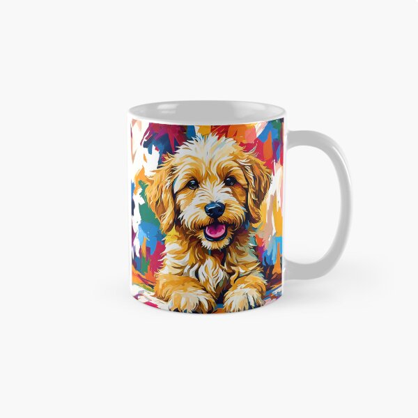 Item preview, Vibrant Modern Art Miniature Goldendoodle – Colorful Dog Lover Design designed and sold by Fredster1966.
