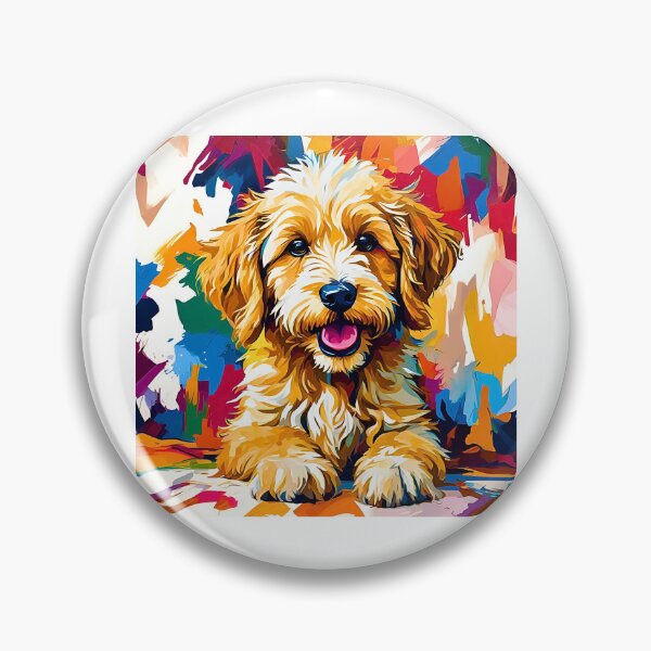 Item preview, Vibrant Modern Art Miniature Goldendoodle – Colorful Dog Lover Design designed and sold by Fredster1966.