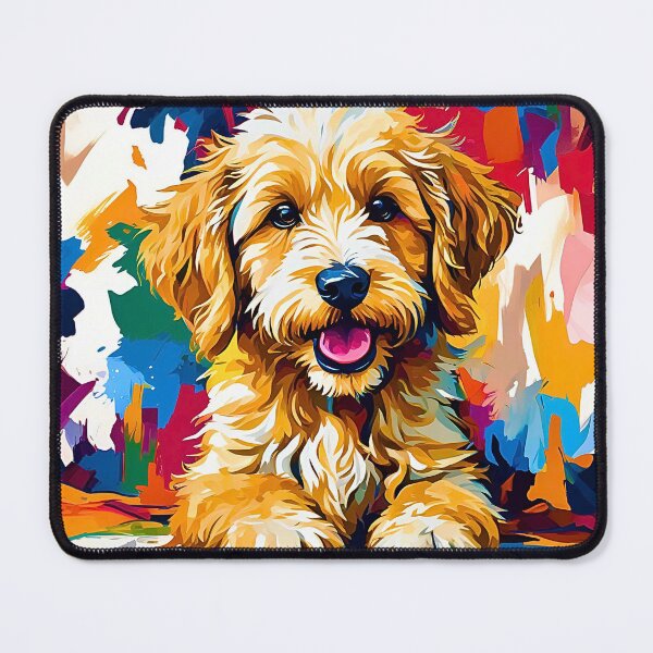Item preview, Vibrant Modern Art Miniature Goldendoodle – Colorful Dog Lover Design designed and sold by Fredster1966.