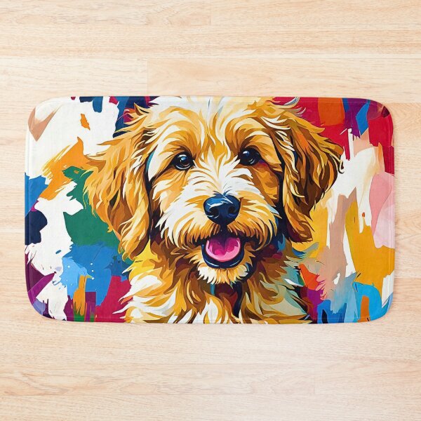 Item preview, Vibrant Modern Art Miniature Goldendoodle – Colorful Dog Lover Design designed and sold by Fredster1966.
