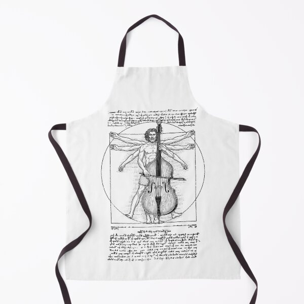 Item preview, Double Bass Bassist Vitruvian Man Leonardo Da Vinci Musician designed and sold by GrandeDuc.