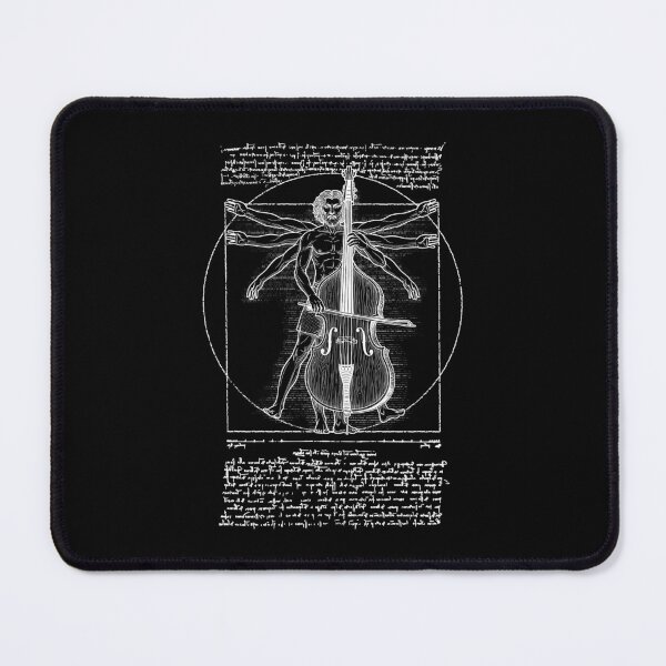 Item preview, Double Bass Bassist Vitruvian Man Leonardo Da Vinci Musician designed and sold by GrandeDuc.