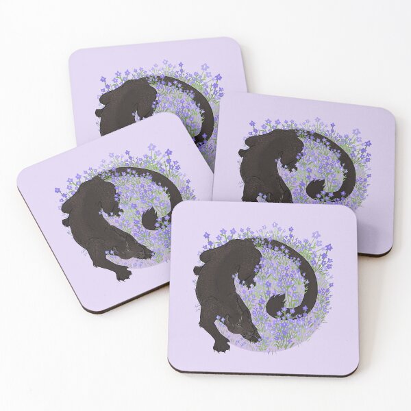 Item preview, Purple Jaguar + Flowers designed and sold by redd-popp.