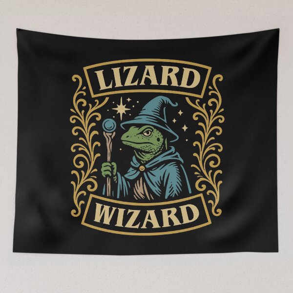 Item preview, Lizard Wizard Funny Tabletop RPG designed and sold by pixeptional.