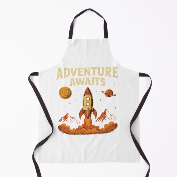 Item preview, Adventure Awaits Retro Rocket Logo | Vintage Space Travel Design designed and sold by Rockz-Fashion.