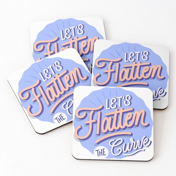Item preview, LET'S FLATTEN THE CURVE designed and sold by inkadventure.