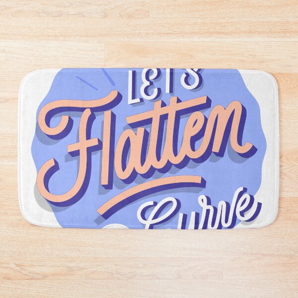 Item preview, LET'S FLATTEN THE CURVE designed and sold by inkadventure.