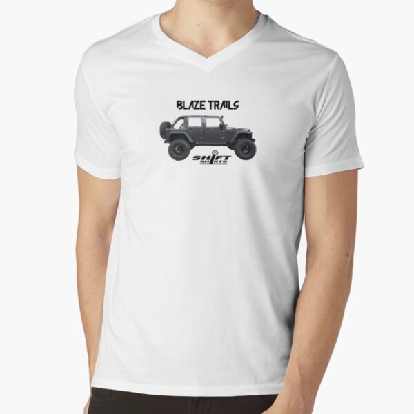 Shift Shirts Blaze Trails - Rubicon Inspired V-Neck T-Shirt