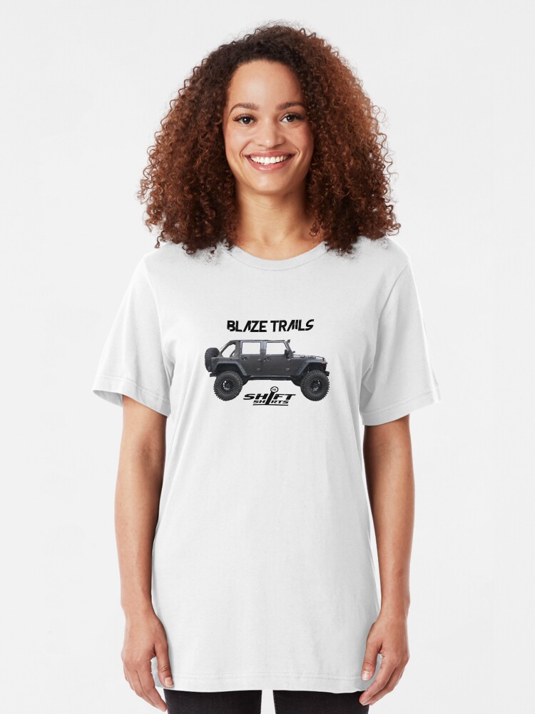 Alternate view of Shift Shirts Blaze Trails - Rubicon Inspired Slim Fit T-Shirt