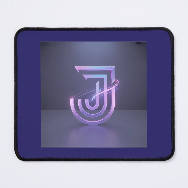 Item preview, Electric J Logo Neon Abstract Alphabet Art designed and sold by WagneryhShopus.