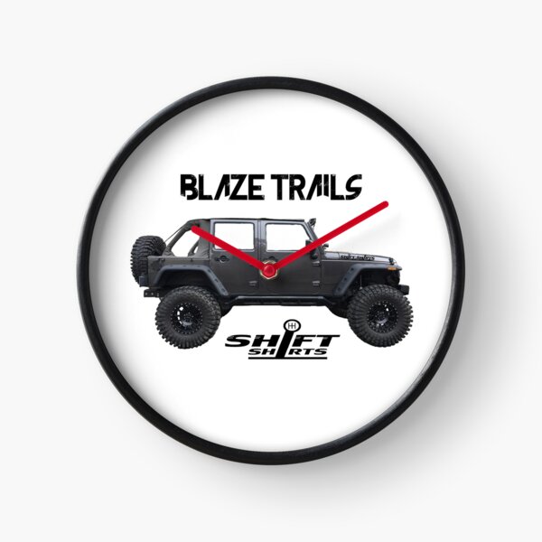 Shift Shirts Blaze Trails - Rubicon Inspired Clock