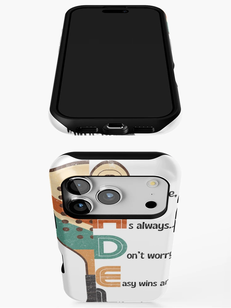 Thumbnail 3 of 4, iPhone Case, Retro Padel Racket – Winner Attitude designed and sold by Nacho Average Designs.