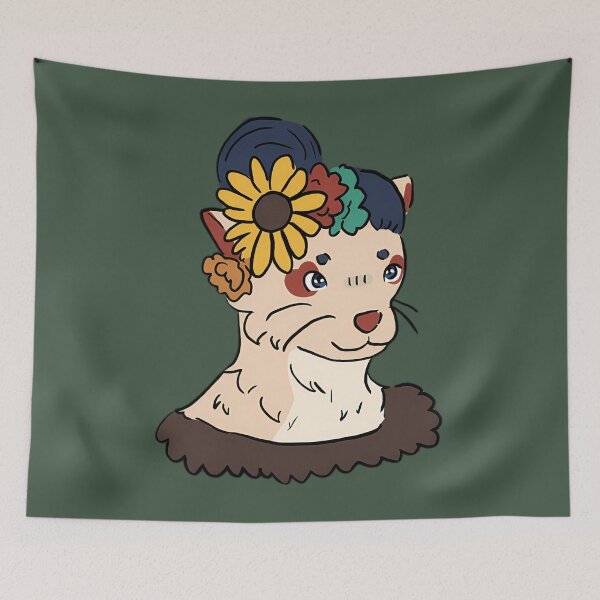 Item preview, Ferret Flower Crown  designed and sold by Tesokiseop.