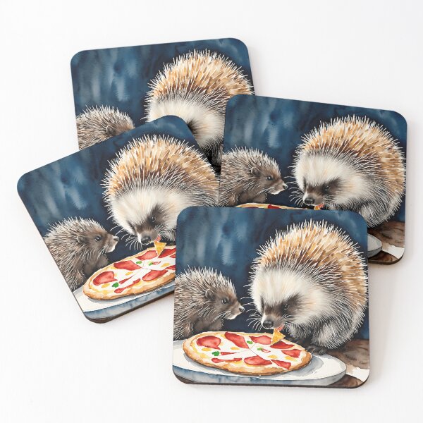 Item preview, Hungry Quills The Pizza Feast of a Porcupine designed and sold by Callenpateart.