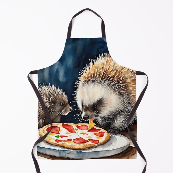 Item preview, Hungry Quills The Pizza Feast of a Porcupine designed and sold by Callenpateart.
