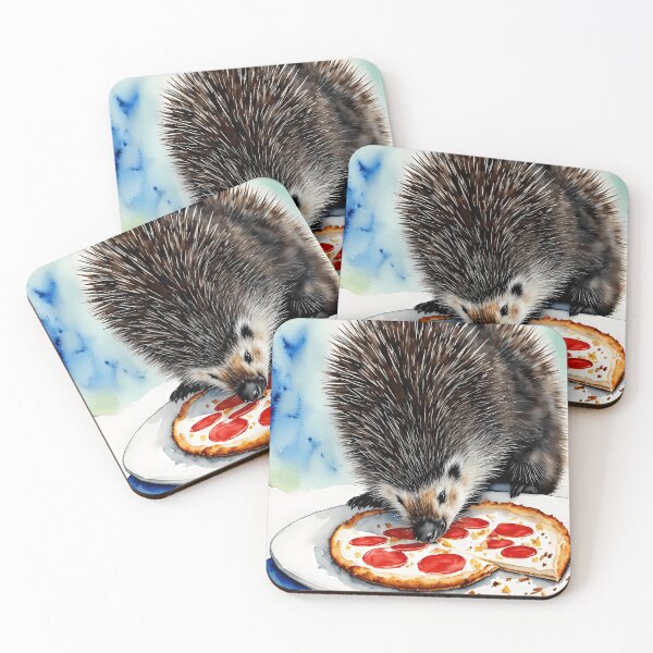 Artikelvorschau, Prickly isst eine Stachelschwein-Pizzaparty entworfen und verkauft von Callenpateart.