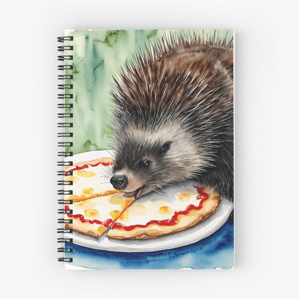 Item preview, Quill Nosh The Porcupines Pizza Indulgence designed and sold by Callenpateart.