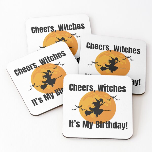 Item preview, Wine Witch Birthday Funny Spooky Halloween Birthday Gift Design designed and sold by luckyhue.