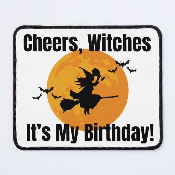 Item preview, Wine Witch Birthday Funny Spooky Halloween Birthday Gift Design designed and sold by luckyhue.