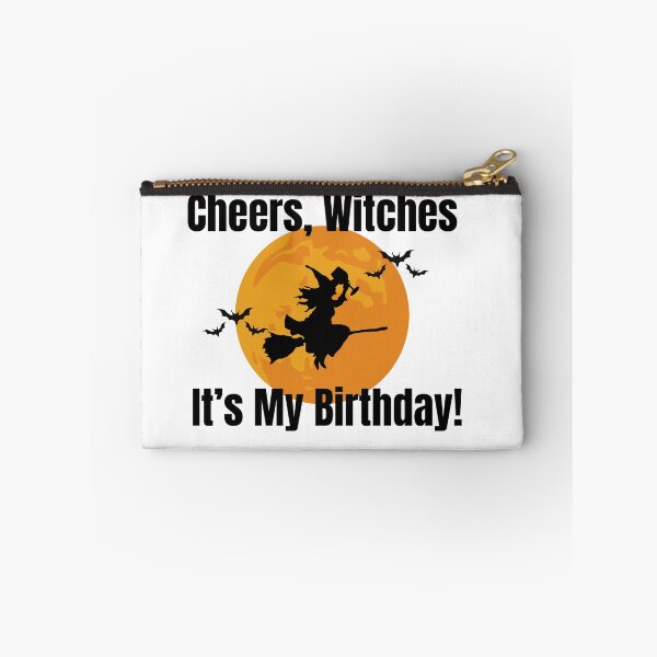 Item preview, Wine Witch Birthday Funny Spooky Halloween Birthday Gift Design designed and sold by luckyhue.