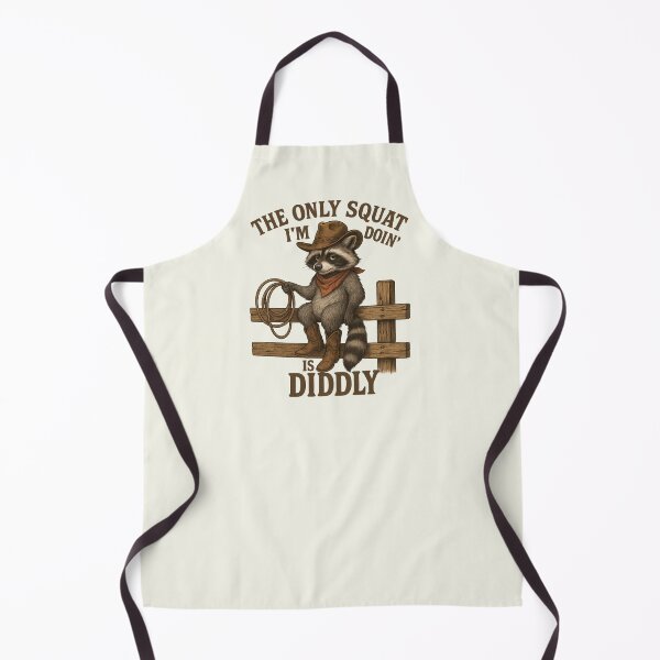 Item preview, The Only Squat I'm Doin' is Diddly Raccoon Western Rodeo designed and sold by SunfullyYours.