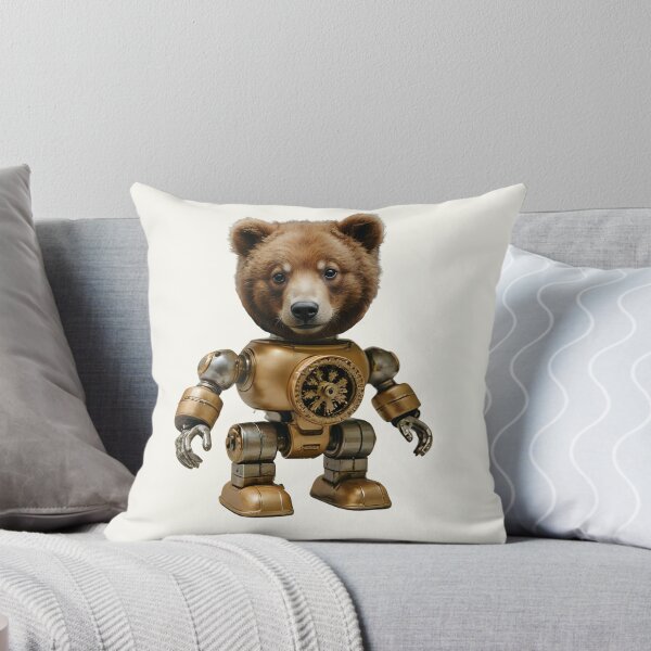 Item preview, Steampunk Cyborg Bear – Mechanical Bear Illustration designed and sold by WildPawPrint.