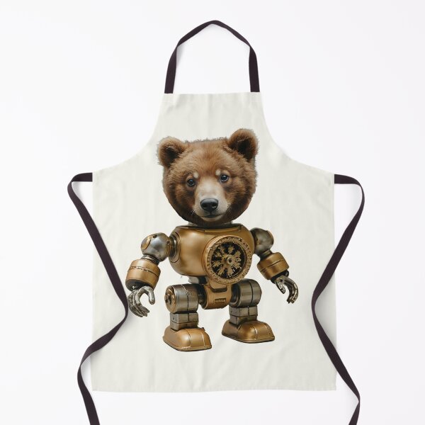 Item preview, Steampunk Cyborg Bear – Mechanical Bear Illustration designed and sold by WildPawPrint.