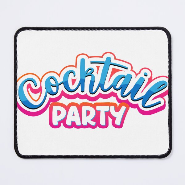 Item preview, COCKTAIL PARTY TEXT DESIGN designed and sold by inkadventure.