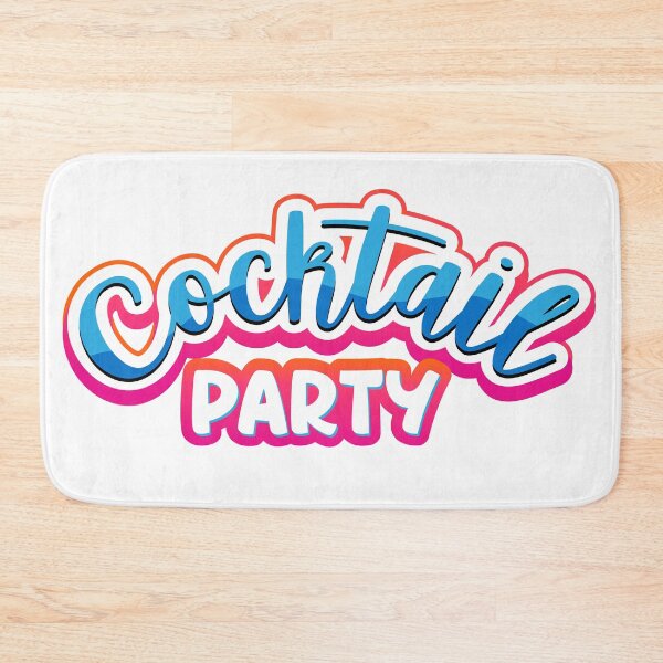 Item preview, COCKTAIL PARTY TEXT DESIGN designed and sold by inkadventure.