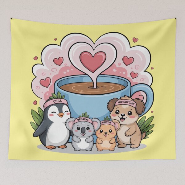 Item preview, Anxiety Support Squad – Cute Animal Team for Stress Relief designed and sold by Timeless Design.